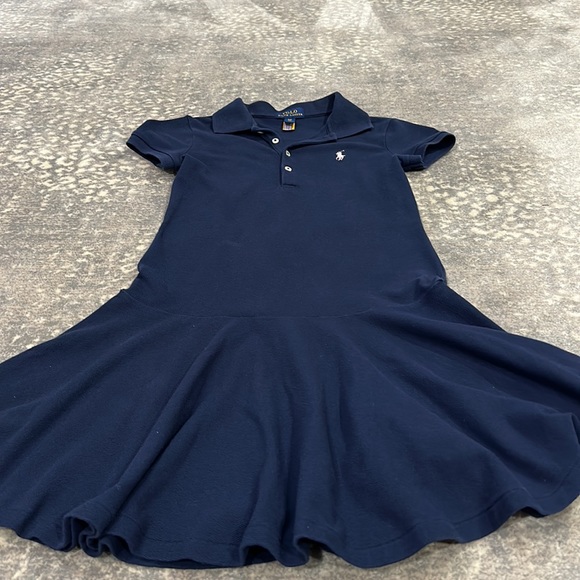 POLO RALPH LAUREN NAVY KIDS DRESS SIZE S/P 7 NWOT - Picture 6 of 6